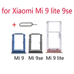 Xiaomi Mi 9 Lite SE 9SE 9Lite 원래 휴대 전화 하우징 새로운 칩 마이크로 SD SIM 카드 홀더 슬롯을위한 SIM 카드 트레이 어댑터