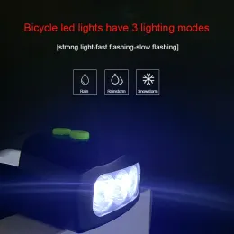 Ciclo Zona 3 LED Bell Bike Bliff Blifes Blifes Anel de Bicicleta Segurança Luminária de Lúcha de Som de Lâmpada Front Alarm Ciclismo para Biciclos