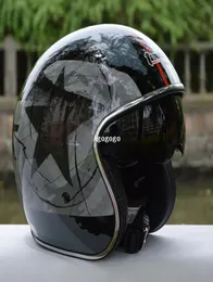 Casco Capacetes Vintage Vetro Man Women039s Tanked Racing Open Face Helmet Helmet Chopper Motorcycle Helmet3051992