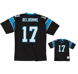 Zszyte koszulki piłkarskie 17 Jake Delhomme 2003 Mesh Legacy emerytowane retro klasyki koszulki menu kobiety młodzież s-6xl