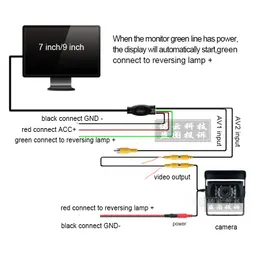 Intelligent Dynamic Trajectory Tracks Rear View Camera HD Reverse Backup Camera for Car Auto Reversing Parking Assistance Intell