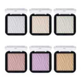 1pcs مكياج Shimmer Highlighter Powder Palette قاعدة تسليط الضوء على الوجه برونزر