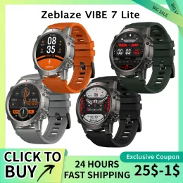 時計Zeblaze Vibe 7 Lite Smart Watch Large 1.47 '' IPSディスプレイ音声呼び出し100+スポーツモード心拍数血管炎酸素