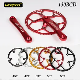 Ultralight 130 BCD 45T 47T 53T 56T 58T A7075 liga de liga BMX BMX Bicicleta dobrável de bicicleta BMX Bike Cankset dente