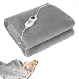 Cobertores 1pc Clante elétrico Aquecimento aquecido Aquecimento rápido de flanela com 3 níveis Configurações de tempo automático