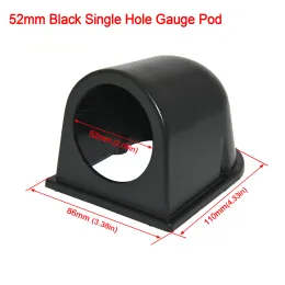 Support Universel Pour Jauge 52mm (2") Voiture - Noir - Neuf - Montage Tableau De Bord