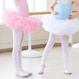 Girls Tutu Skirt Kids Ballet Tutu Puffy Ballerina Princess Tutu Stage Wear White Pink Fairy Mini Skirt Birthday Party Skirts 240325