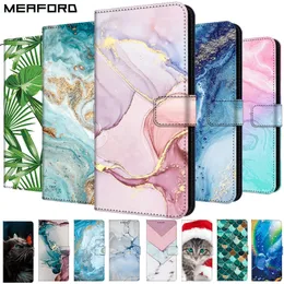 Marmorleder -Hülle für Xiaomi Redmi Note 9 Pro 9s 9a 9at 9i Note 9t 9 10 Pro Flip Cover Stand Wallet Book Schütze Fundas