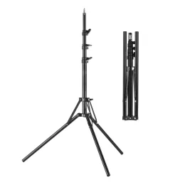 Tripods Photography Lighting Stand Light Tripod Stand Metal Ring Light Stand 200cm/ 78.7in Max. Height with 1/4" Screw for Photo Studio