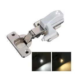 6pcs LED Cabinet Hinge Light 3leds For Kitchen Closet Living Room Cupboard Wardrobe Universal Warm/Cool White