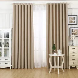 Chaxi Faux Linen 80% -85% Blackout Cortinas para o quarto da sala de estar cortina cortina cortinas de cozinha cortinas