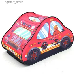 Tor de brinquedo Tents Game House Play Tent Fire Truck Police Bus Pop Pop Up Playhouse Children Brinqued Tent Gelo Fighting Model House L410
