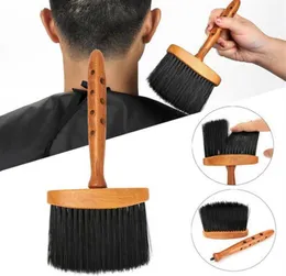 Деревянная ручка мягкая шея на лицевая щетка чистка волос с парикмахерской для волос с помощью парикмахерской для парикмахерской.