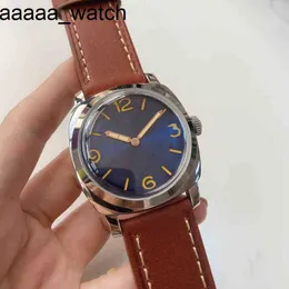 Panerass assistir moda designer de alta qualidade masculino de luxo de 47 mm para homens de aço inoxidável mecânico de jóias polidas manual de couro de couro li