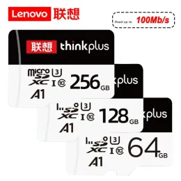 Karty Lenovo Thinkplus Pamięć SD Karta A1 U3 Klasa 10 Micro TF/SD Karta 256GB 128GB 64GB 32GB 16 Flash Memory Card SD dla kamery/dronu Dash Cam/Drone