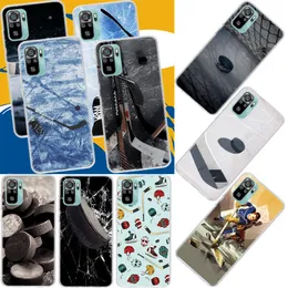 Eishockeybahn Telefonkoffer für Xiaomi Redmi Note 11s 11t 11e 12s 12 Pro Plus 11 10S 10 9s 9t 9T 8 7 Coque Soft Cases Transpare