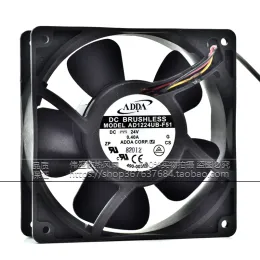 Resfriamento novo ventilador de resfriamento original do inversor AD1224UBF51 12038 12cm 24V 0,40A Faça de fluxo de fluxo axial de bola dupla de bola dupla 0,40A