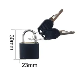 Door Locks 30X2M Small Mini Strong Metal Padlock Travel Suitcase Diary Book Lock With 2 Keys Security Lage Decoration 8 Col Homefavor Dhklf