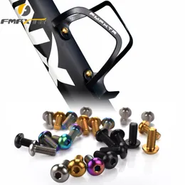 M5*12mm Ti Titanium Alloy Bicycle Bottle Holder Bolts Cycling Bike Water Bottle Cage Colorful Screws for MTB Mountain Road Bike