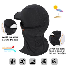 Koterka na zachód Summer Face Mask Anti-UV Cycling Caps Men Dremable Sportu