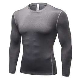 Camisas compactadas para correr camada de base masculina térmica Termal Secy Secy Tights Rashguard Baketball Jersey de futebol