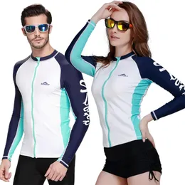 SBART 1PC Weiße Hemden Rash Guards Männer/Frauen segeln Surfen Surfen Badebekleidung Tops Diving Suits Jacke Tauchkleidung Langarm DBO DBO