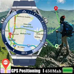 Relógios 2023 Novo DT Ultra SmartWatch 1.5 polegadas 454*454 Screen Men's Smartwatch Compass GPS Bluetooth Call 100+ Sports Mode Smartwatch+ Caixa