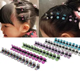 12 PCs neue süße Mini Pflaume Kristall Haarpins Kinder Haare Haken Kinder Kopfbedeckung Prinzessin Barrette Girls Accessoires4339185