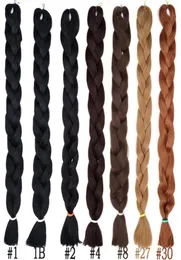 165G Xpressioni estensioni intrecciate per capelli Blonda marrone nero 613 20 colori puri di peli dritti intrecciati Weaves sintetici 46662973