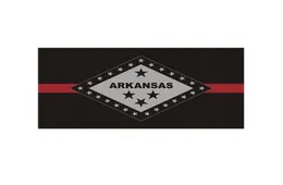 Arkansas State Flagge Thin Red Line Flag 3x5 ft Feuerwehrbanner 90x150 cm Festival Geschenk 100d Polyester Indoor Outdoor Printed Flag3757481