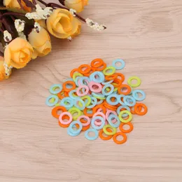 100st Colorful Knitting Crochet Locking Stitch Marker DIY Craft Weave Tools Sticket Crochet Holder Needle Clip W210