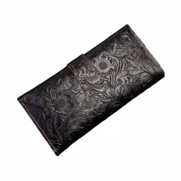 Luxus Frauen Brieftasche Echtes Leder LG Clutch Wallet Warde Capacity Organizer Kreditkarte Slot Mey Reißverschluss Taschenmünze B1SU#
