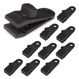 5/10 PCSTARP CLIPS PLINHAS DE TARP DE POLADORES DE PARTE PESADO PRETO DE TARP