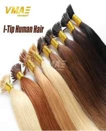 Cabelo de pau I Tip Keratin Hair Extensions 100Gpack 1GSTRAND pré -colado Black Brown Bronde 100 Humano Brasileiro Sexy Form5926693411