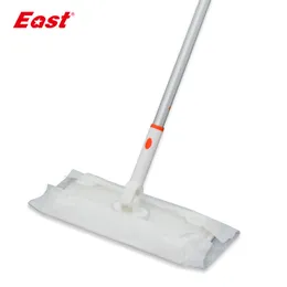 East Disposable Dust Removal Paper Flat Mop Wash-free Non-woven Fabric Mop 360 Rotating Pet Hair Household Cleaning Tools ES1925