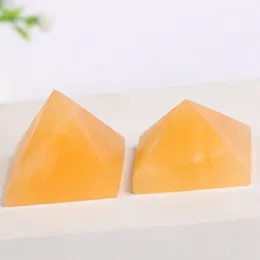 1 st Chakra Golden Aventurine Pyramid Natural Jade Crystal Handmake Polering Crystal Point Healing Stones Minerals Quartz Tower