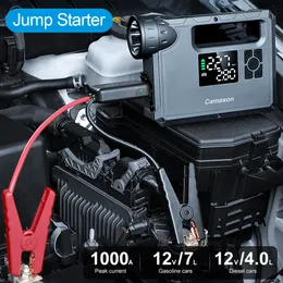 CAR 2000A Jump Starter mit Luftkompressor tragbare Taschenlampe Startgerät Stromversuche Batterie Batterie Automotive Booster Start