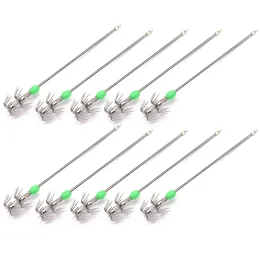 10pcs Aydınlık Ahtapot Kalamarlar Jig Hooks Koyu Çift Katmanlı Şemsiye Hook DIY DIŞ DIŞ MOVERE BALI