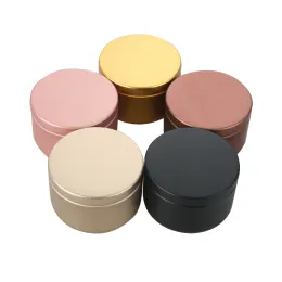 5pcs latas de chá 50 ml latas de vela de capa com tampa com tampa de garrafa selada recipiente cosmético Spice Storage Organizer Jewelry Candle