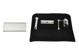Nuovo snuff Snorter in polvere Sniffer Box Box Borse Kit cucchiaio portatile Set di viaggi di alta qualità Design innovativo Multipli Uso3952664