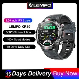 Watches Lemado Smart Watches For Men 2023 Ny högkvalitativ Bluetooth Call Smartwatch Men 1,39 tum 360*360 HD -skärm 100+ Sportlägen