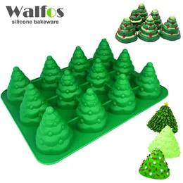 3D Christmas Tree Fondant Cake Bread Decorating Sugarcraft Silicone Pop Soap Mold Mould DIY Tools