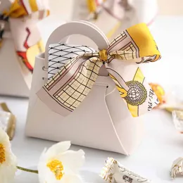 Creative Pu Leather Handbag Gift Box Wedding Birthday Party Surprise Girl Girlentine's Day Chocolate Packaging Bag Portable