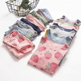 2pcs erkek kızlar pijama, yürümeye başlayan çocuk çocukları için gündelik pijama seti çocukları iç çamaşırı pijama pijamaları erkek kız giyim gecelemeleri sorunsuz