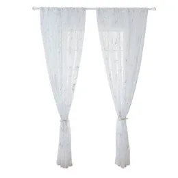 Curtes de tule de tule de painel Cortinas para quartão telas porta varanda bronzing peony window rideaux cortinas