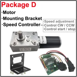 12V 24V DC Worm Gear Motor High Torque 3,4 till 70 kg Låg hastighet 5 till 470 rpm Justerad hastighet reversibel med självlåsfunktion