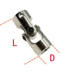 Evrensel Ortak Kuplaj 2/3/3.17/4/5/6/6.35/8/10/12mm tekne araba mili kuplör motor konektörü