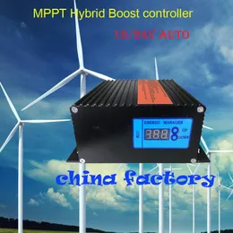 Controlador de carga híbrida para o painel solar de turbina eólica 1000W 12V 24V 48V Wind Solar MPPT Controller Generator Regulador