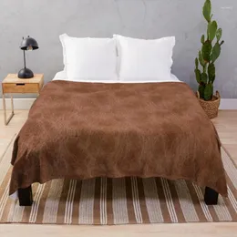 Blankets Cowhide Detail Throw Blanket Heavy