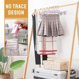 5st Rotating Telescop Pants Clip Trouser förvaring Kjol Rack Hangers Home Storage Garderobshylla Space Saving Organizer